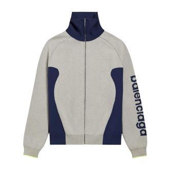 Balenciaga Hoodies & sweatvesten, Heren, Grijs, L, Zip-throughs