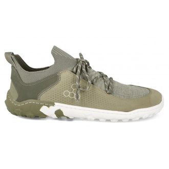 Vivobarefoot Tracker Decon Low FG2 Leather Textile Mens Lace Up Trainers - Sage - Size:UK 11.5