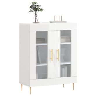 Berkfield Home Sideboard High Gloss White 69.5x34x90 cm Engineered Wood