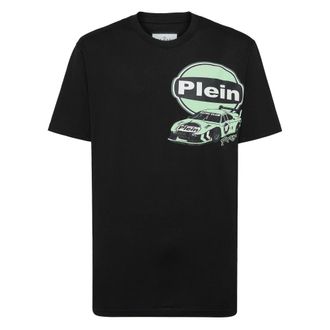 Philipp Plein Heren, Tops, Zwart, Maat: L Katoen