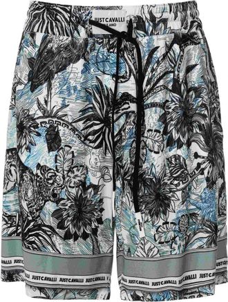 Just Cavalli Shorts - Heren - Korte Broeken - Blauw - L - Korte Broeken