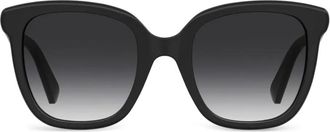 Moschino Occhiali da sole squadrati con scritta logo - Nero