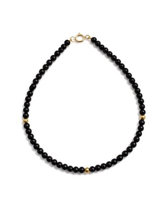 Jewelmak 14K Black Onyx Bracelet