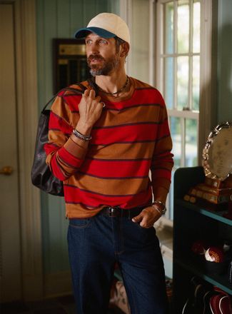 Le 31 Mens Preppy stripe T-shirt