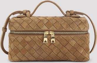 Bottega Veneta Borsa da toilette in pelle scamosciata Bang Bang di Bottega Veneta