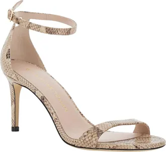 Stuart Weitzman Nudist 2 Heel Sandal - Beige