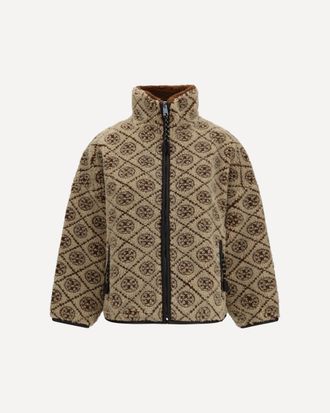 Tory Burch Giacca in pile con Monogram T Woman M