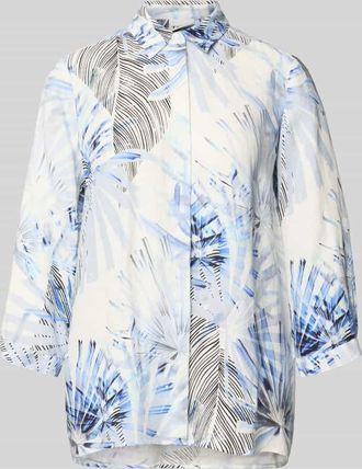 Toni Relaxed Fit Leinenbluse mit 3/4-Arm Modell Clay in Hellblau, Gr&ouml;&szlig;e 38