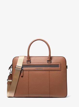 Michael Kors Jet Set Pebbled Leather Briefcase