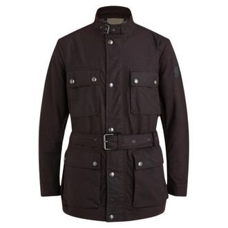 Belstaff Mens Brown Roadways Motorcycle Jacket Cotton - Size Medium