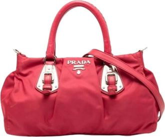 Prada Pre-owned Handbags, female, Red, Size: ONE SIZE Pre-owned Vintage Shoulder Bag