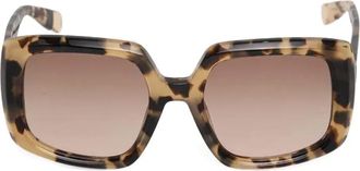 Furla Occhiali da sole con effetto tartarugato - Marrone