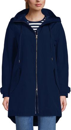 Lands End Squall A-Line Rain Jacket in Deep Sea Navy at Nordstrom, Size X-Small