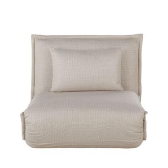 Maisons du monde Sill&oacute;n cama de 1 plaza beige