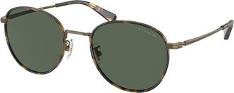 Coach Green Oval Mens Sunglasses HC7163 933371 52