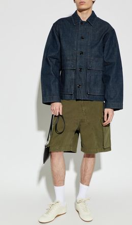 J.W.Anderson Shorts With Pockets, Mens, Green