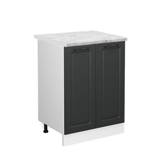 Vicco Mueble Bajo De Cocina R-line, Antracita Casa De Campo, 60 Cm, Et M&aacute;rmol
