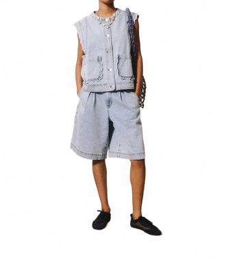 FRNCH Womens Lillo Vest In Blue