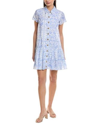 Sail to Sable Ruffle Hem Shirtdress