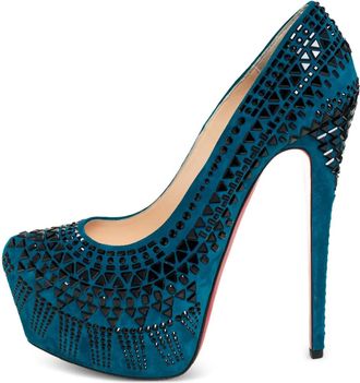 Christian Louboutin Pumps in pelle 155mm - Blu