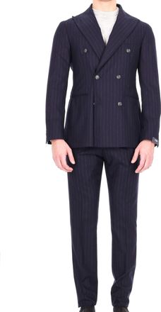 Barba Double-Breasted Pinstripe Wool Comfort Suit