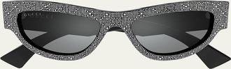 Gucci Recycled Acetate Cat-Eye Sunglasses