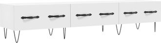 vidaXL Mueble De Tv Madera De Ingenier&iacute;a Blanco 150x36x30 Cm Vidaxl