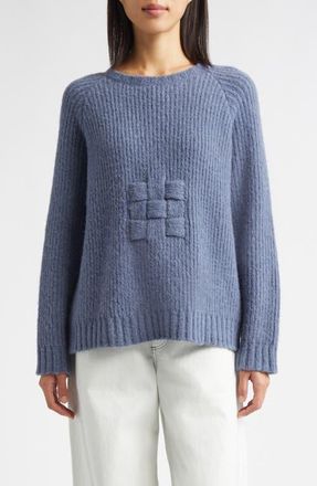 ECKHAUS LATTA Latch Alpaca & Wool Blend Rib Sweater in Steel at Nordstrom, Size X-Small