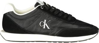 Calvin Klein Polyester Sneaker - Heren - Sneakers - Zwart - 44 EU - Polyester - Schoenen
