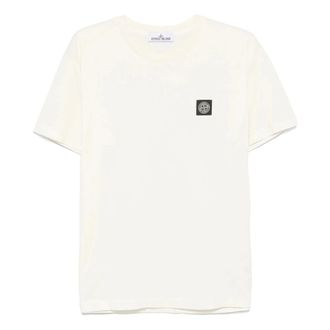 Stone Island Stijlvolle T-shirts en Polos Collectie - Heren - T-shirts - Wit - 2XL - Katoen - Tops