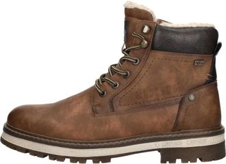 Mustang Veterschoenen Hoog - Heren - Winterlaarzen - Bruin - 45 EU - Schoenen
