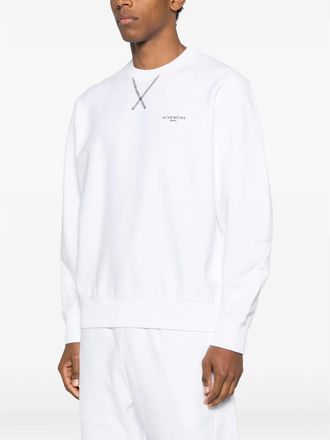 Givenchy Embroidered Logo Sweatshirt - White
