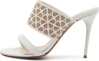 Alexander McQueen 105mm leather sandals - White