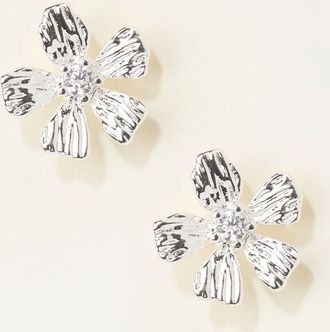 Fat Face FatFace Silver Tone Flower Stud Earrings