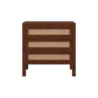 Rendez-Vous D&eacute;co C&oacute;moda de madera de mango y trenzado