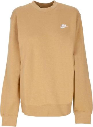 Nike Elemental Goud/Wit Crewneck Sweatshirt - Heren - Sportshirts - Beige - XL - Katoen - Fitness