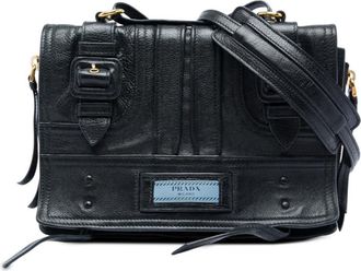 Prada Pre-owned Prada Glace Calfskin Etiquette Crossbody Ladies 13TNZ044YUMYUMKO