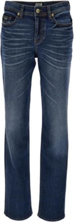Versace Broek - Dames - Regular Fit Jeans - Blauw - W28 - Jeans