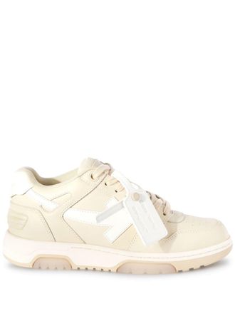 Off-white Out of Office lace-up sneakers - women - Leather - 35 - Neutrals