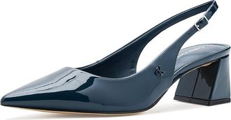 Calvin Klein Sarra Womens Sandals Dark Blue Patent : 8.5 M, Synthetic