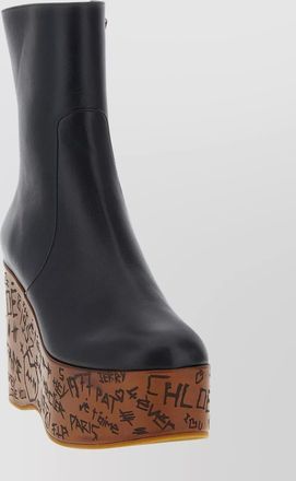Chlo&eacute; leather ankle boots