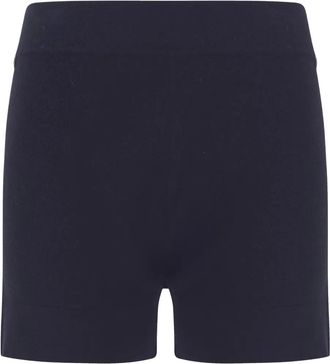 Extreme Cashmere Shorts N&ordm;450 a vita alta - Blu