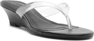 Schutz Roslyn Wedge Sandal in Black at Nordstrom, Size 10.5