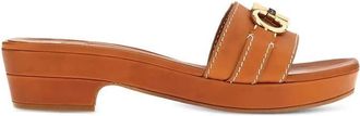 Ferragamo Ladies Brown Flats, US Size 5