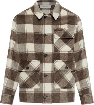 Golden Goose Pocket Jacket - Heren - Zomerjassen - Bruin - S - Wol - Jassen
