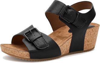 S&ouml;fft Emylee Womens Wedge Shoes Black 1 : 7.5 M, Rubber/Suede