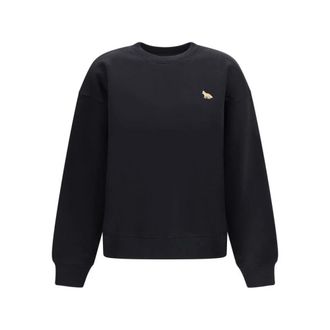 Maison Kitsun&eacute; Dames, Sweatshirts & Hoodies, Zwart, Maat: M Katoen