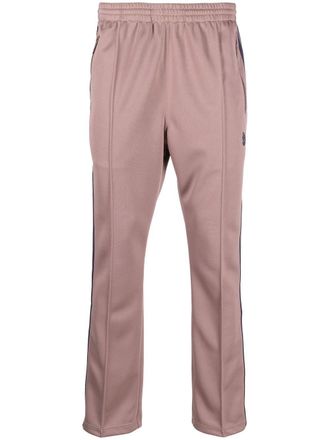 Needles side-stripe track pants - Brown