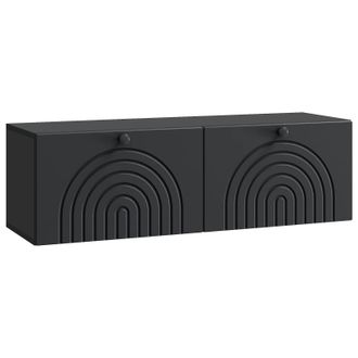 vidaXL Mueble Para Tv De Pared Negro 98 X 31 X 30 Cm Vidaxl