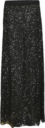 P.A.R.O.S.H. Midi Rok - Dames - Midirokken - Zwart - M - Rokken